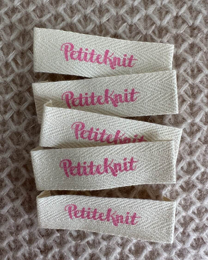 Garment Label - PetiteKnit - Bubblegum Pink