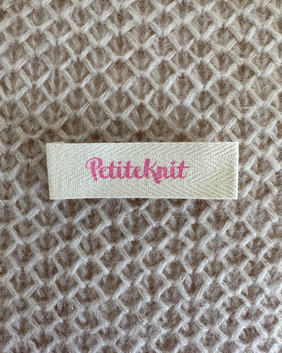 Garment Label - PetiteKnit - Bubblegum Pink