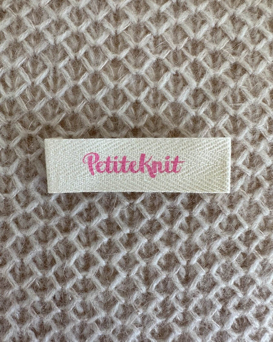 Garment Label - PetiteKnit - Bubblegum Pink