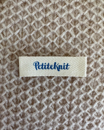 Garment Label - PetiteKnit - Blue
