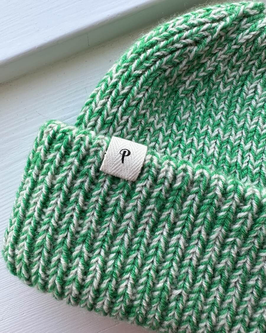 Garment Label - Folded "P" - PetiteKnit