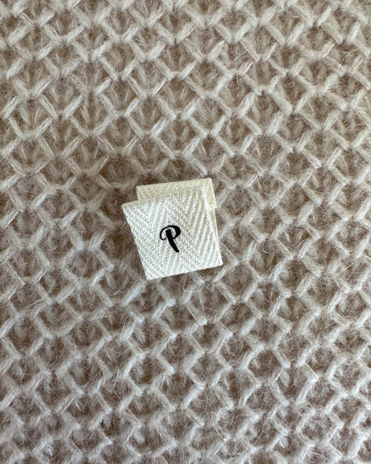 Garment Label - Folded "P" - PetiteKnit