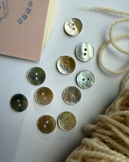 Buttons - Mother of Pearl 15mm - PetiteKnit