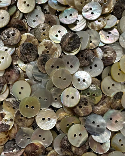 Buttons - Mother of Pearl 15mm - PetiteKnit