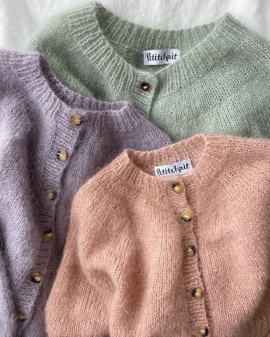 Novice Cardigan - Mohair Edition - PetiteKnit - PRINTED PATTERN