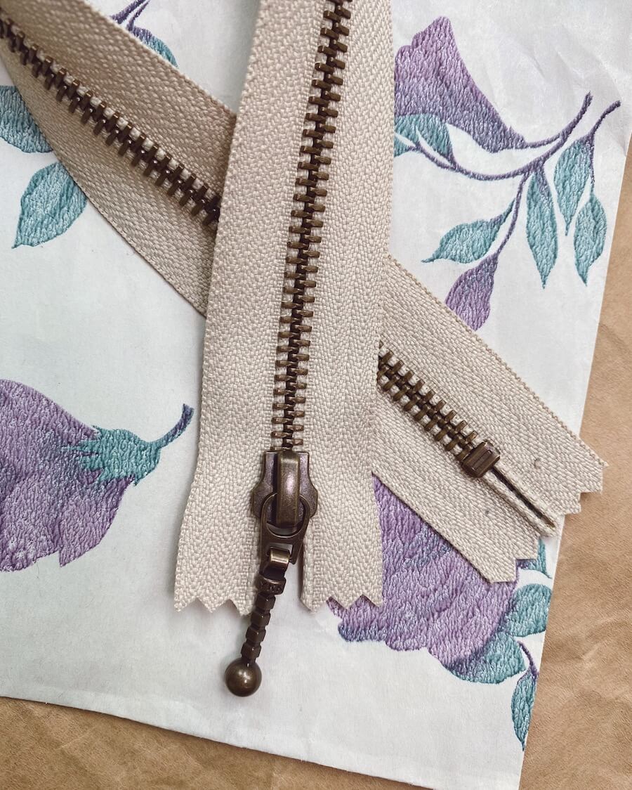 Zipper - 35 cm Sand - PetiteKnit