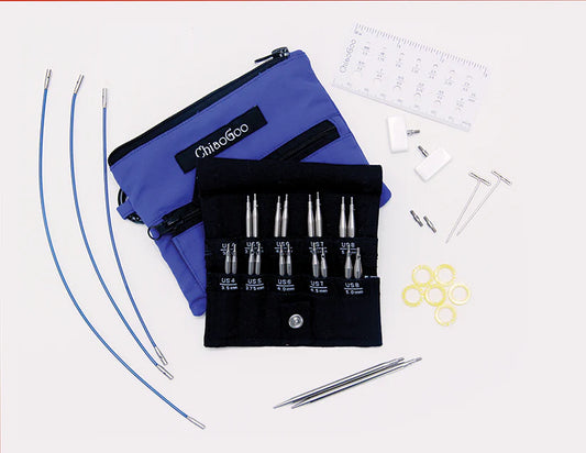 Chiaogoo - Twist Blue Mini Short Set 2" and 3" Tips - 3.5mm to 5.0mm