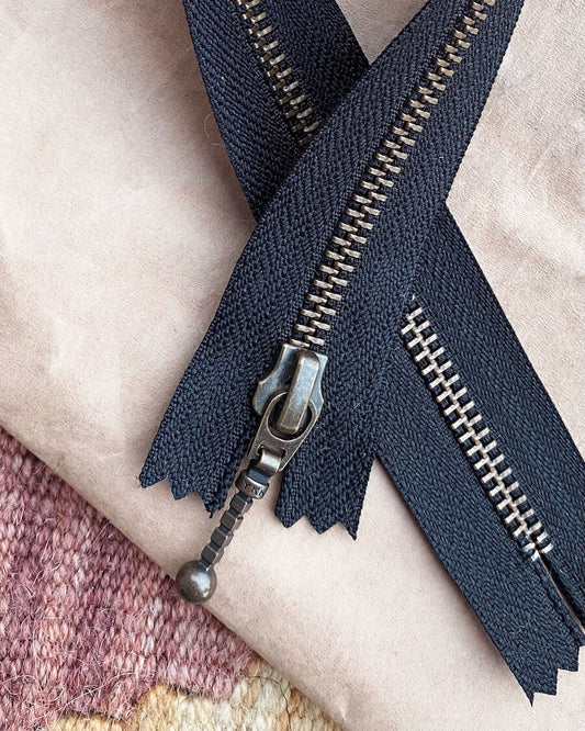 Zipper - 35 cm Black - PetiteKnit