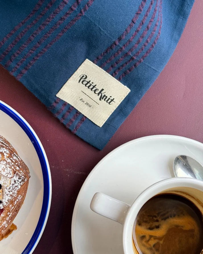 Knitters Striped String Bag - Night Shadow - PetiteKnit