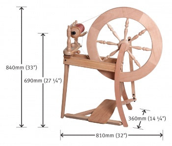 Ashford - Spinning Wheel - Traditional - Single Drive - Lacquered