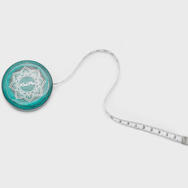 KnitPro - Mindful Collection Teal Retractable Tape Measure