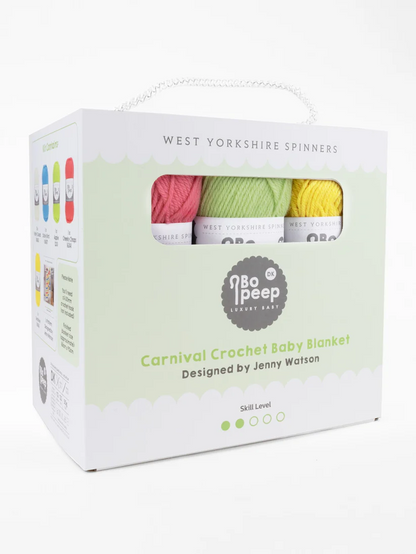 Carnival Crochet Baby Blanket Kit - West Yorkshire Spinners