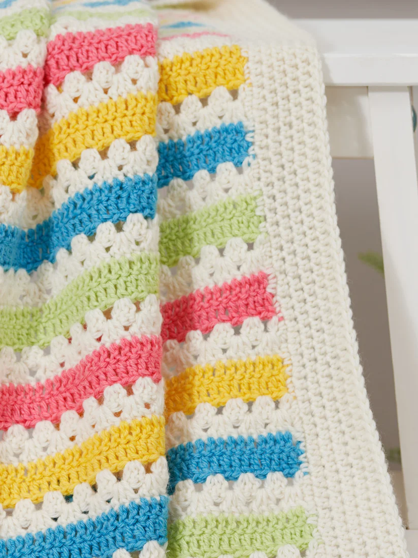 Carnival Crochet Baby Blanket Kit - West Yorkshire Spinners
