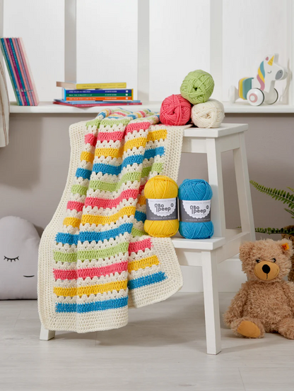 Carnival Crochet Baby Blanket Kit - West Yorkshire Spinners