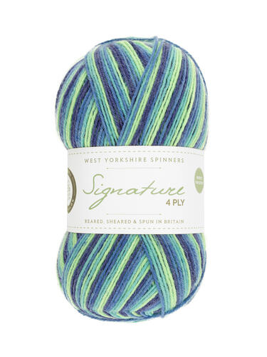 Blue Lagoon 831 - Cocktail Signature 4 Ply Sock - West Yorkshire Spinners