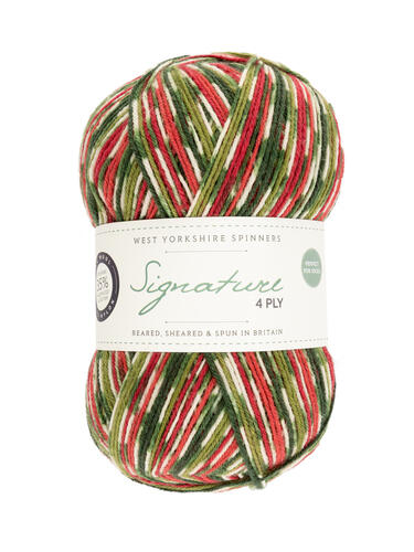 Holly Berry 886 - Country Birds Signature 4 Ply Sock - West Yorkshire Spinners