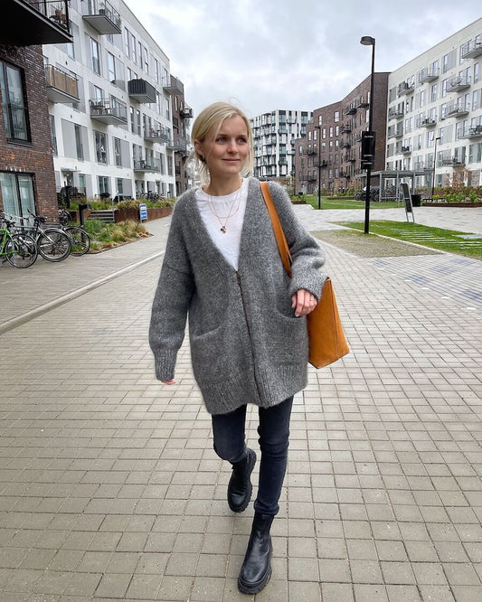 Zipper Jacket - PetiteKnit - PRINTED PATTERN