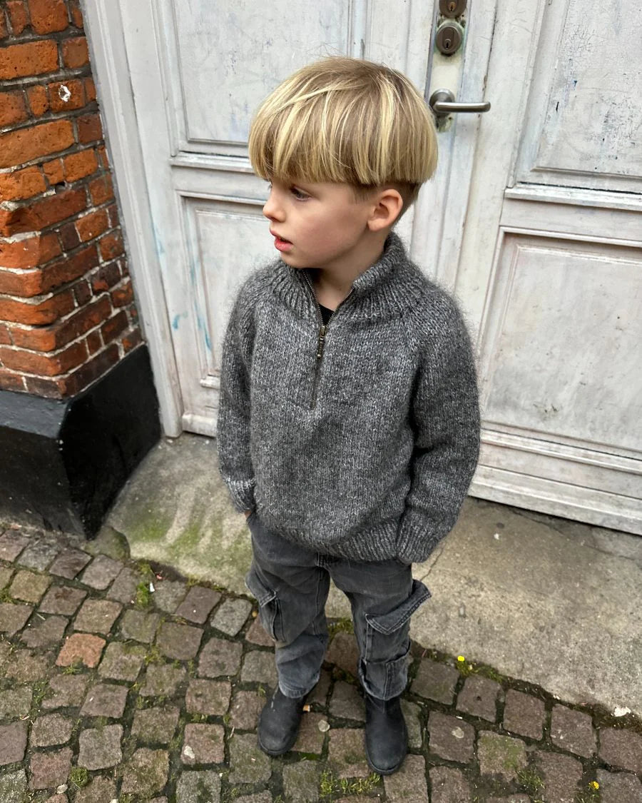 Zipper Sweater Junior - PetiteKnit - PRINTED PATTERN