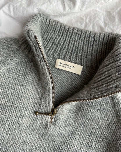 Zipper Sweater Light - Junior - PetiteKnit - PRINTED PATTERN